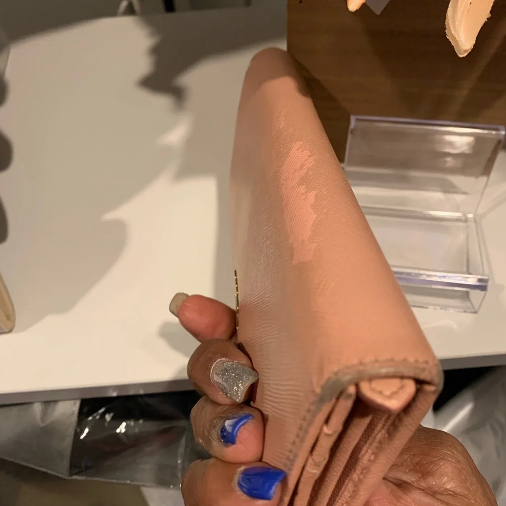 PRADA Pink Saffiano Lux Leather Metal Bar Flap Continental Wallet - Picture 4 of 8